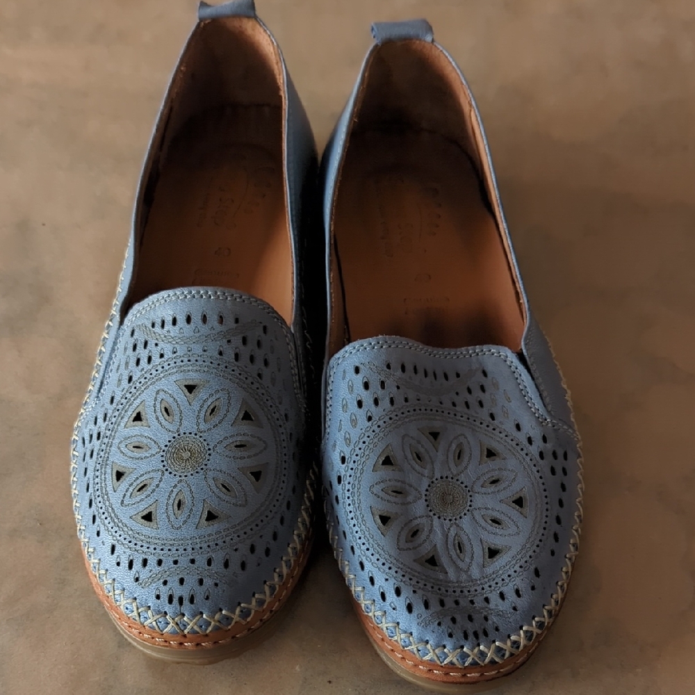 Airwalk Blue Perforated Women's Flats